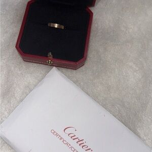 Cartier Rose Gold Love Ring with Signature Screw Motif